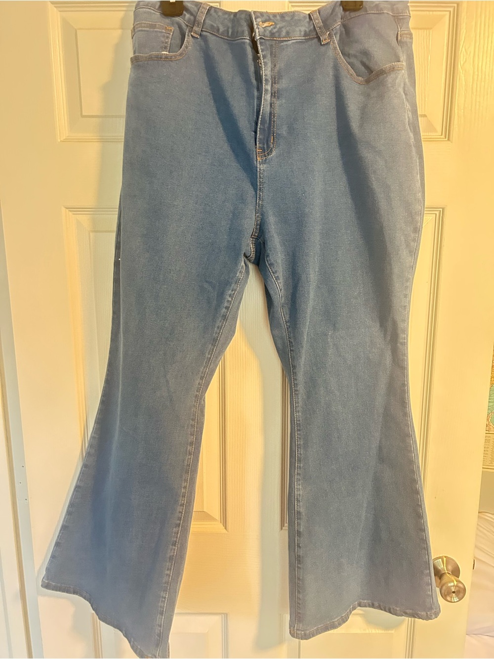 SHEIN Light Blue Women's Flared Jeans